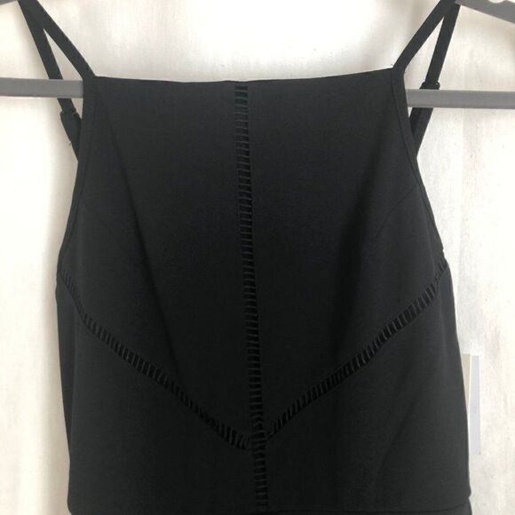 NWT ROW A Ladder Trim Black Sleeveless Jumpsuit - Picture 5 of 8